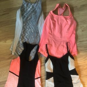 Lululemon lot - size 6 and 4 tanks